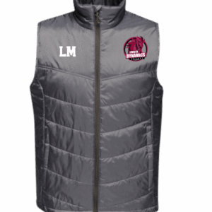 Embroidered Body Warmer Grey - Invicta Dynamics Ice Hockey Club