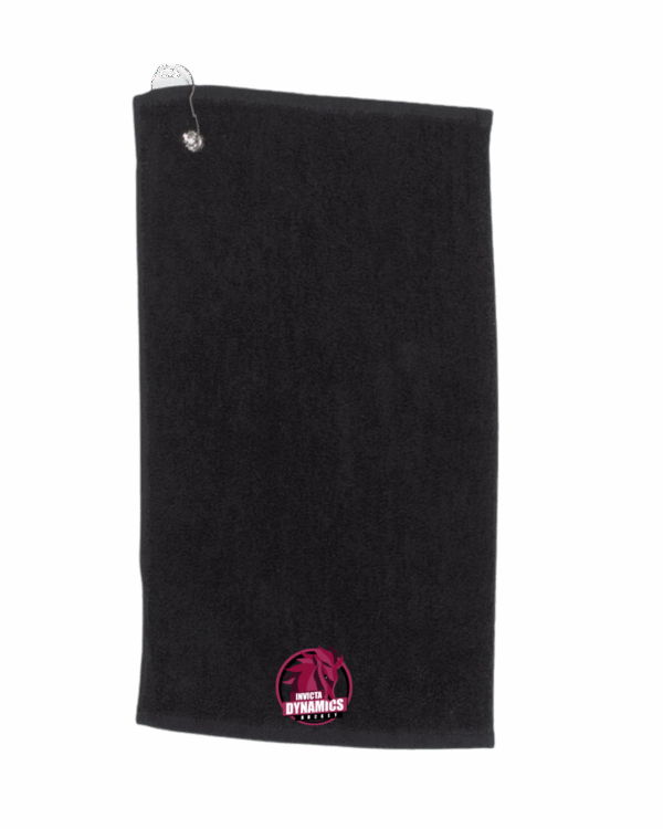 Custom Logo Black Skate Towel - Invicta Dynamics Ice Hockey Team