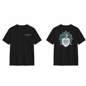 Custom Printed Black Performance T-Shirt - Wealden Sword and Steel