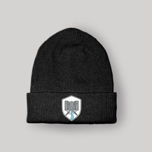 Embroidered Wealden Sword and Steel Beanie