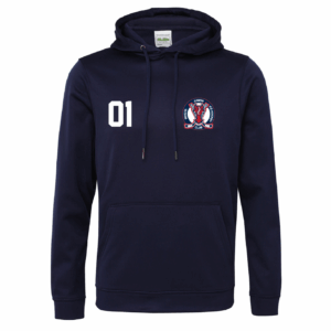 Custom Embroidered  Navy Blue Hoodie – Invicta Junior Ice Hockey Club
