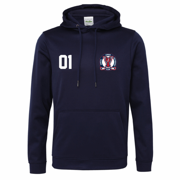 Custom Embroidered  Navy Blue Hoodie – Invicta Junior Ice Hockey Club