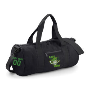 Dads Army Black Embroidered Barrel Bag