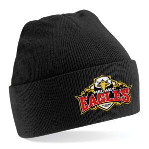 Embroidered Medway Eagles Beanie In Black
