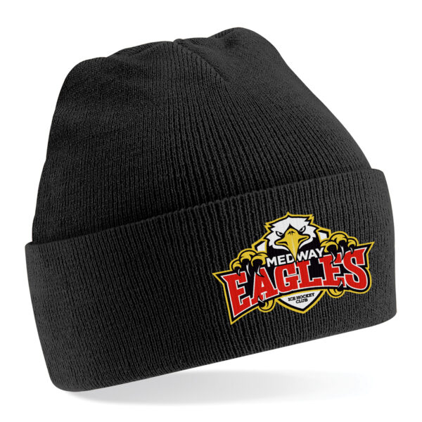 Embroidered Medway Eagles Beanie In Black