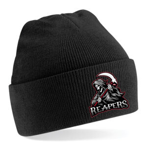 Embroidered Reapers Beanie In Black