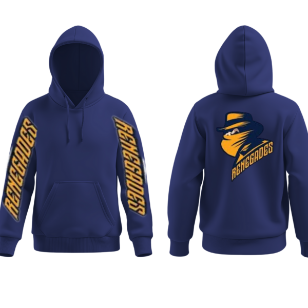 Navy Renegades sleeve Hoodie - Romford Renegades Ice Hockey Club