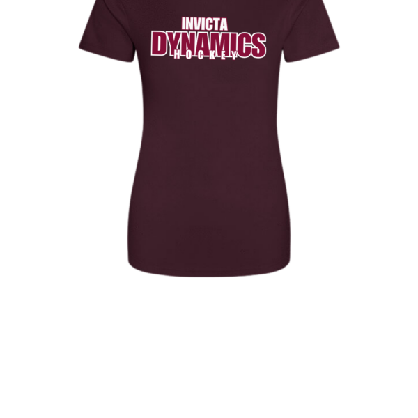 Women's Cool T Shirt Burgundy – Invicta Dynamics Ice Hockey Club