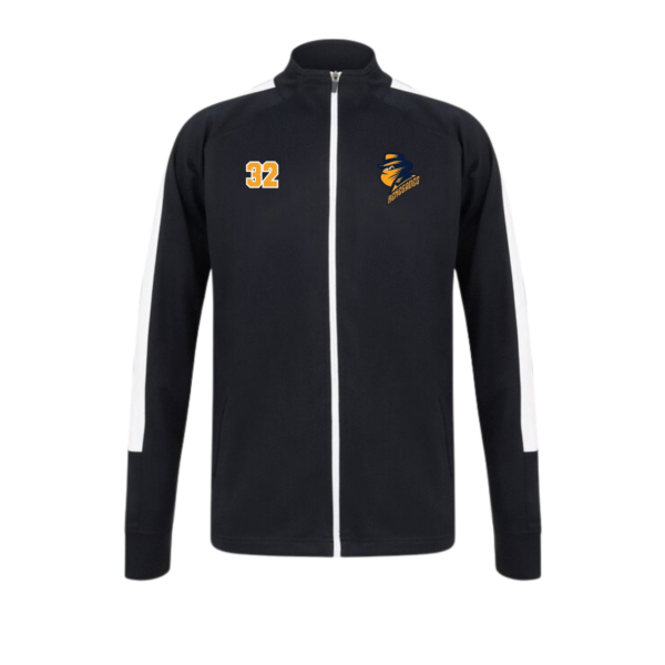 Custom Embroidered Full Zip Tracksuit Top Navy/White – Romford Renegades Ice Hockey Club