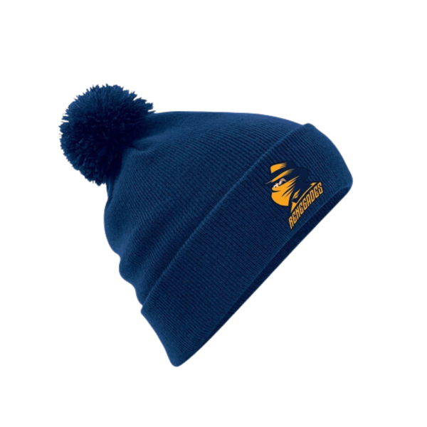 Embroidered Navy Bobble Hat - Romford Renegades Ice Hockey Team