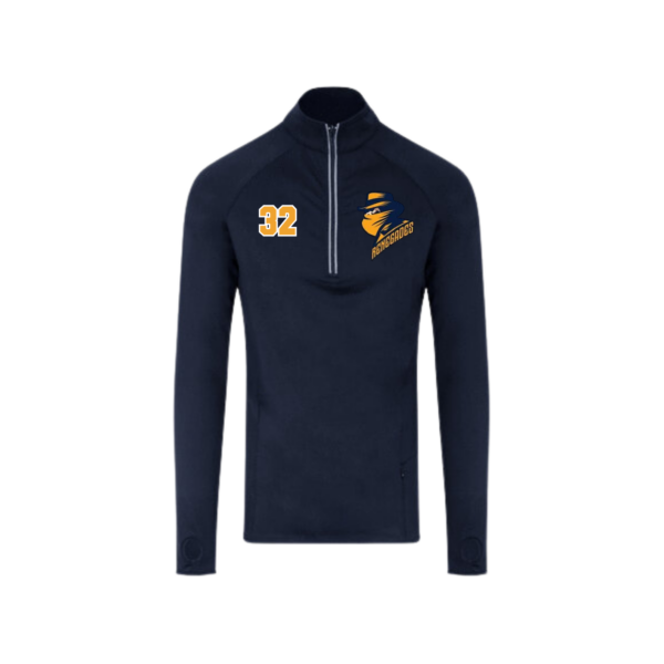 Custom Navy half Zip Navy top – Romford Renegads Ice Hockey Team