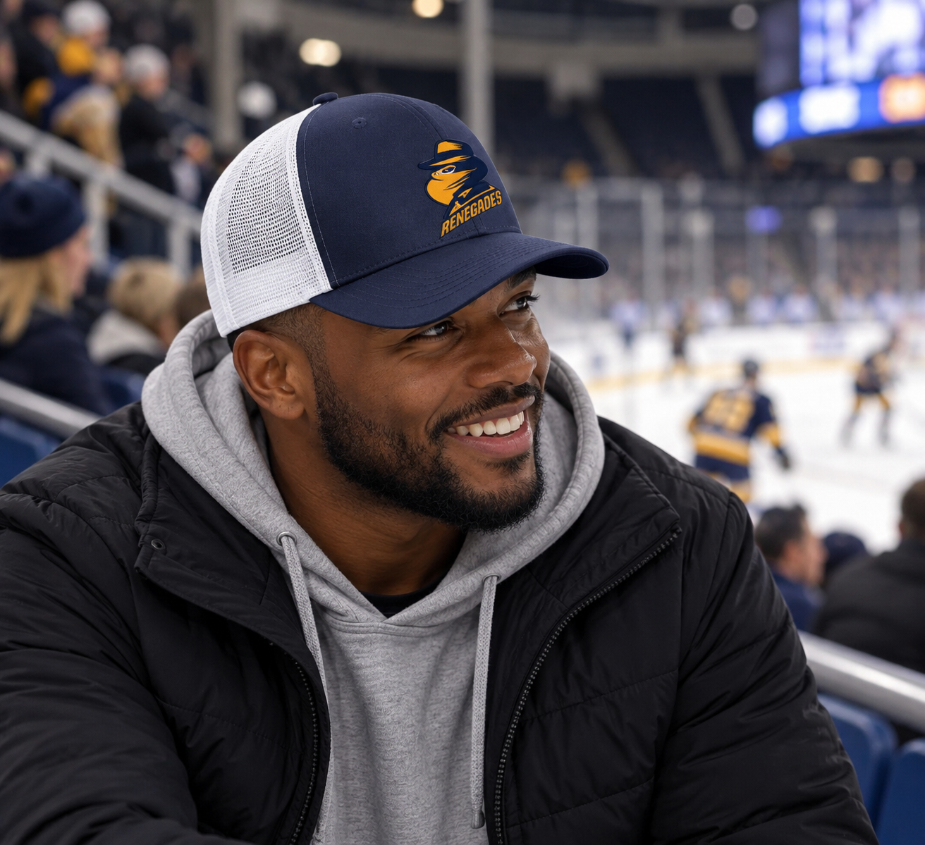 Embroidered Navy Romford Renegades Cap - Romford Renegades Ice Hockey Club 1 Embroidered Navy Romford Renegades Cap - Romford Renegades Ice Hockey Club