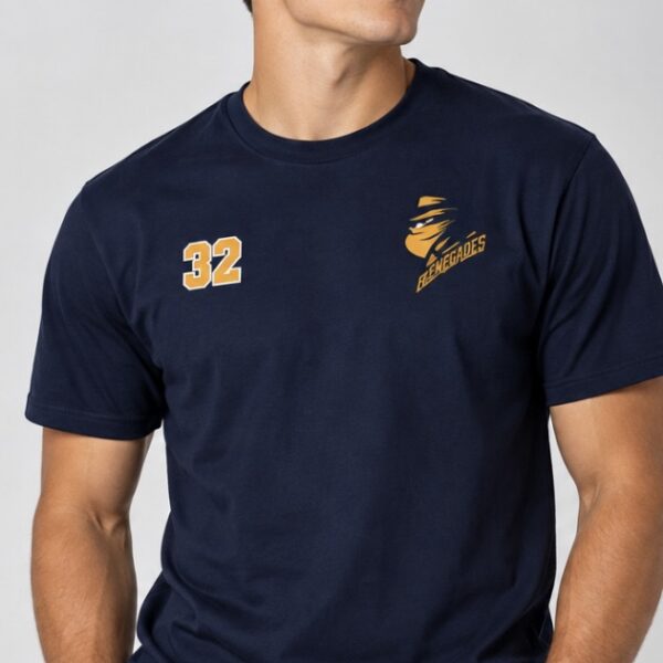Custom Printed Navy T-Shirt – Romford Renegades Ice Hockey Club