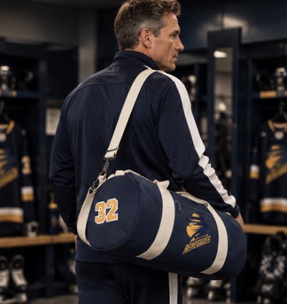 Custom Barrel Bag Navy - Romford Renegades Ice Hockey Club