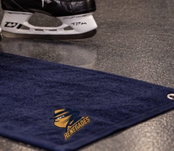 Printed Custom Logo Navy Skate Towel - Romford Renegades Ice Hockey Team