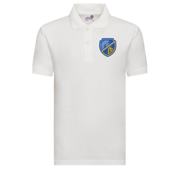 Barnsole Primary School White Polo Shirt With Embroidered Logo | School Uniform