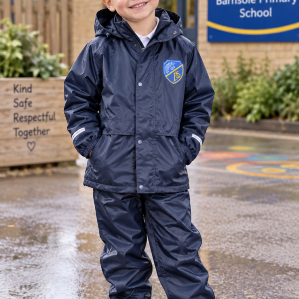 Barnsole Primary School - Navy Rain Jacket and Trousers Set