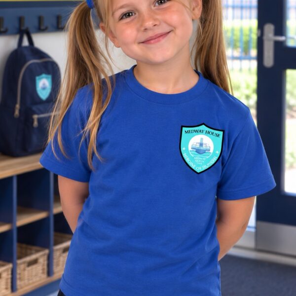 Barnsole Primary School Blue Medway House PE T Shirt | School Uniform
