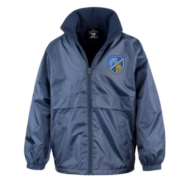 Barnsole Primary School - Navy Raincoat with fleece inlay, Embroidered