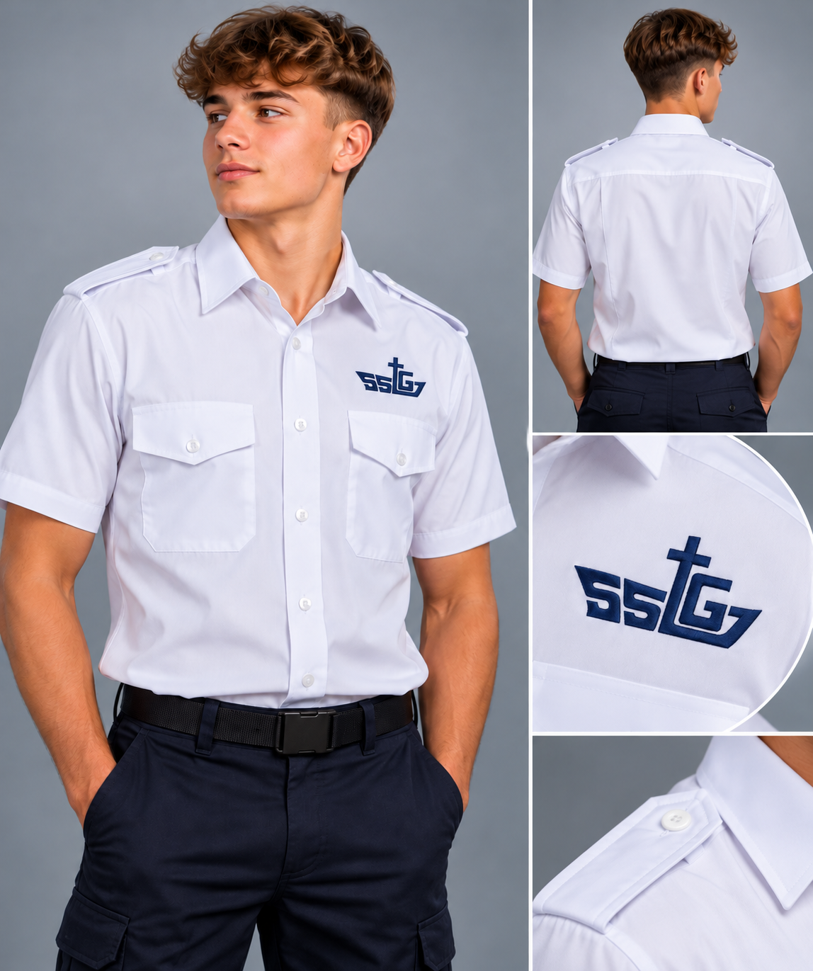 SSTG Embroidered Short Sleeved Shirt 3 SSTG Embroidered Short Sleeved Shirt - Image 3