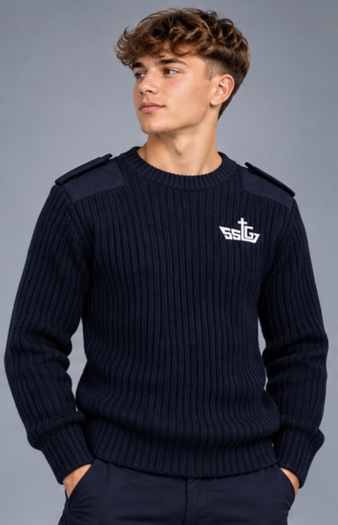 Embroidered SSTG Crew Neck Jumper 1 Embroidered SSTG Crew Neck Jumper