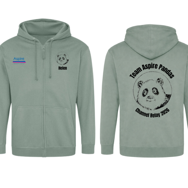 Dusty Green Zoodie Team Aspire Pandas