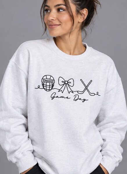Game Day Sweater | Embroidered Hockey Sweater