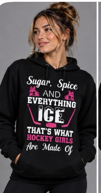 Printed Hockey Slogan Sugar and Spice 3 Printed Hockey Slogan Sugar and Spice - Image 3