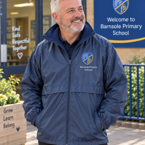 STAFF Barnsole Primary School  -  Navy Microfleece Lined Jacket