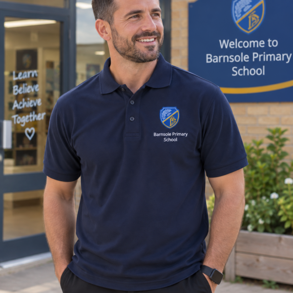 STAFF Barnsole Primary School  -  Navy Polo