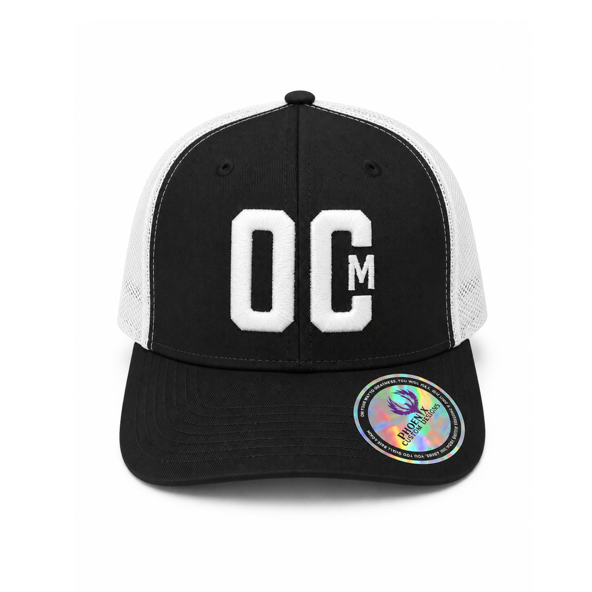 Embroidered OCM 3D Trucker cap 2 Embroidered OCM 3D Trucker cap - Image 2