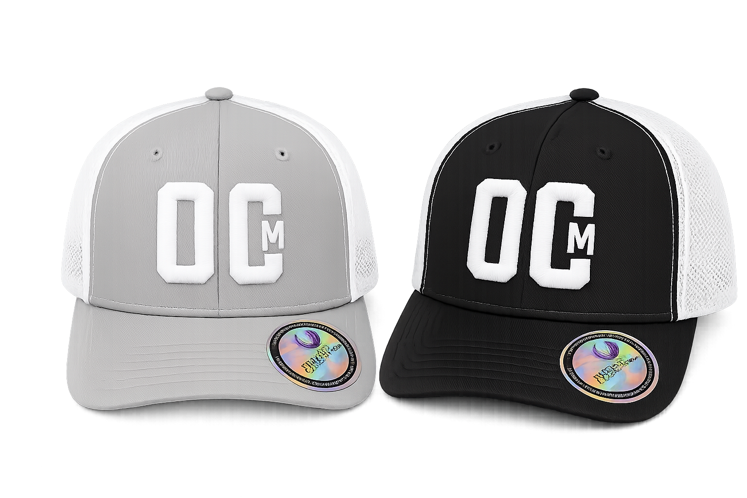Embroidered OCM 3D Trucker cap 1 Embroidered OCM 3D Trucker cap