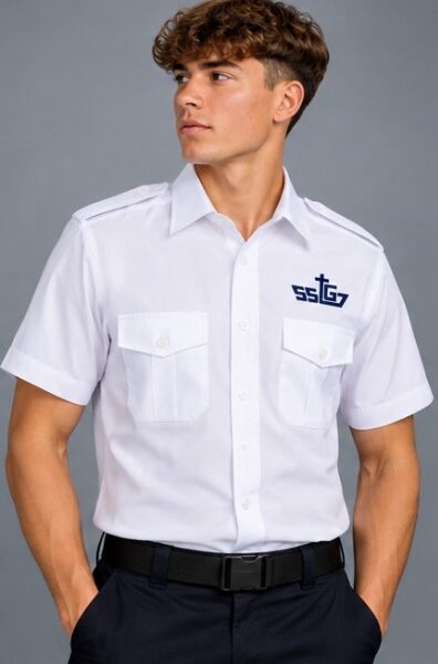 SSTG Embroidered Slim Fit - Short Sleeved Shirt