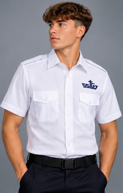 SSTG Embroidered Slim Fit - Short Sleeved Shirt 1 SSTG Embroidered Slim Fit - Short Sleeved Shirt